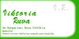 viktoria ruva business card
